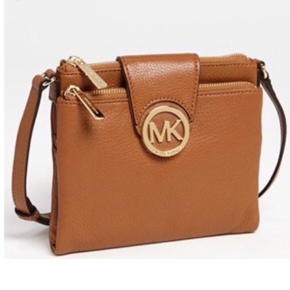 Michael Kohrs Fulton Crossbody Bag-Brown